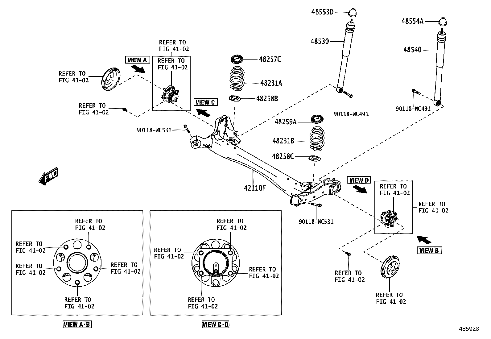 48231-WC030 SPRING, COIL, REAR RH product image