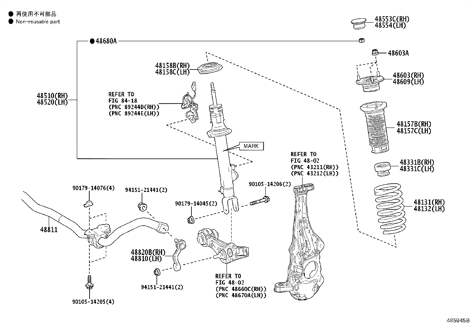 Toyota 48131-11070 SPRING, FRONT COIL, RH