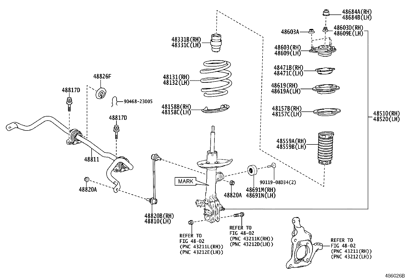 48131-40220 SPRING, FRONT COIL, LH product image