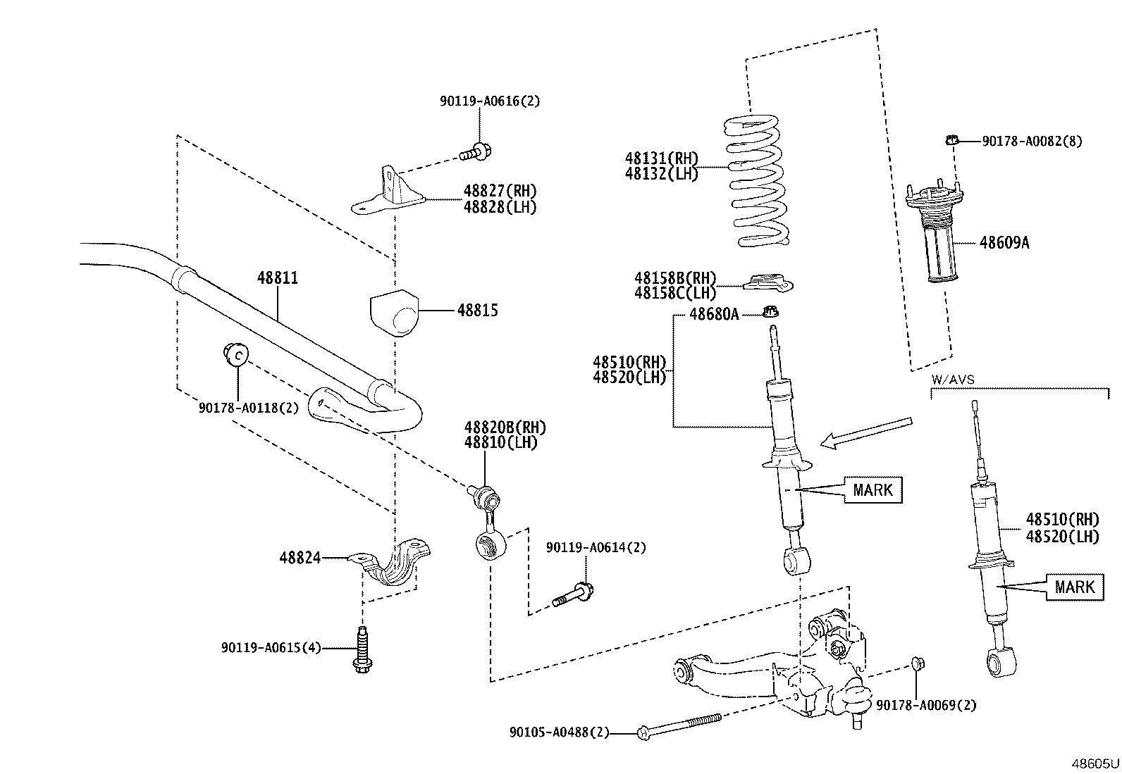 48131-AK111 SPRING, FRONT COIL, RH product image