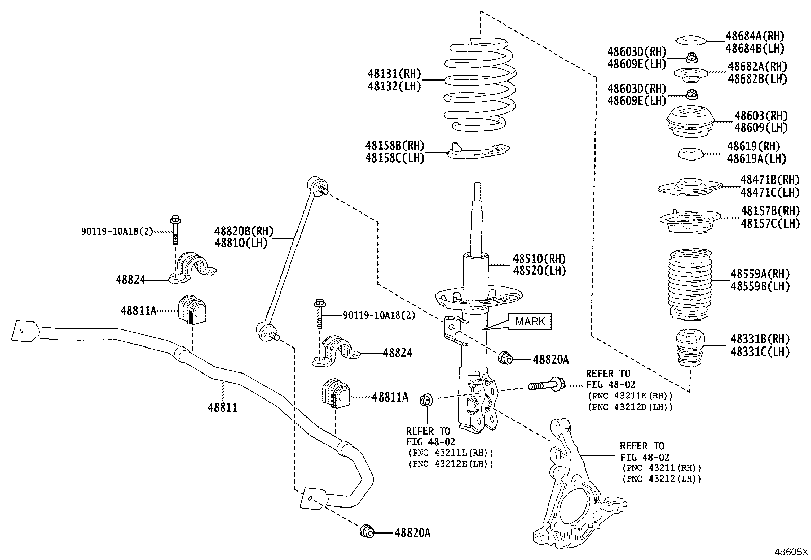 48131-K0030 SPRING, FRONT COIL, RH product image