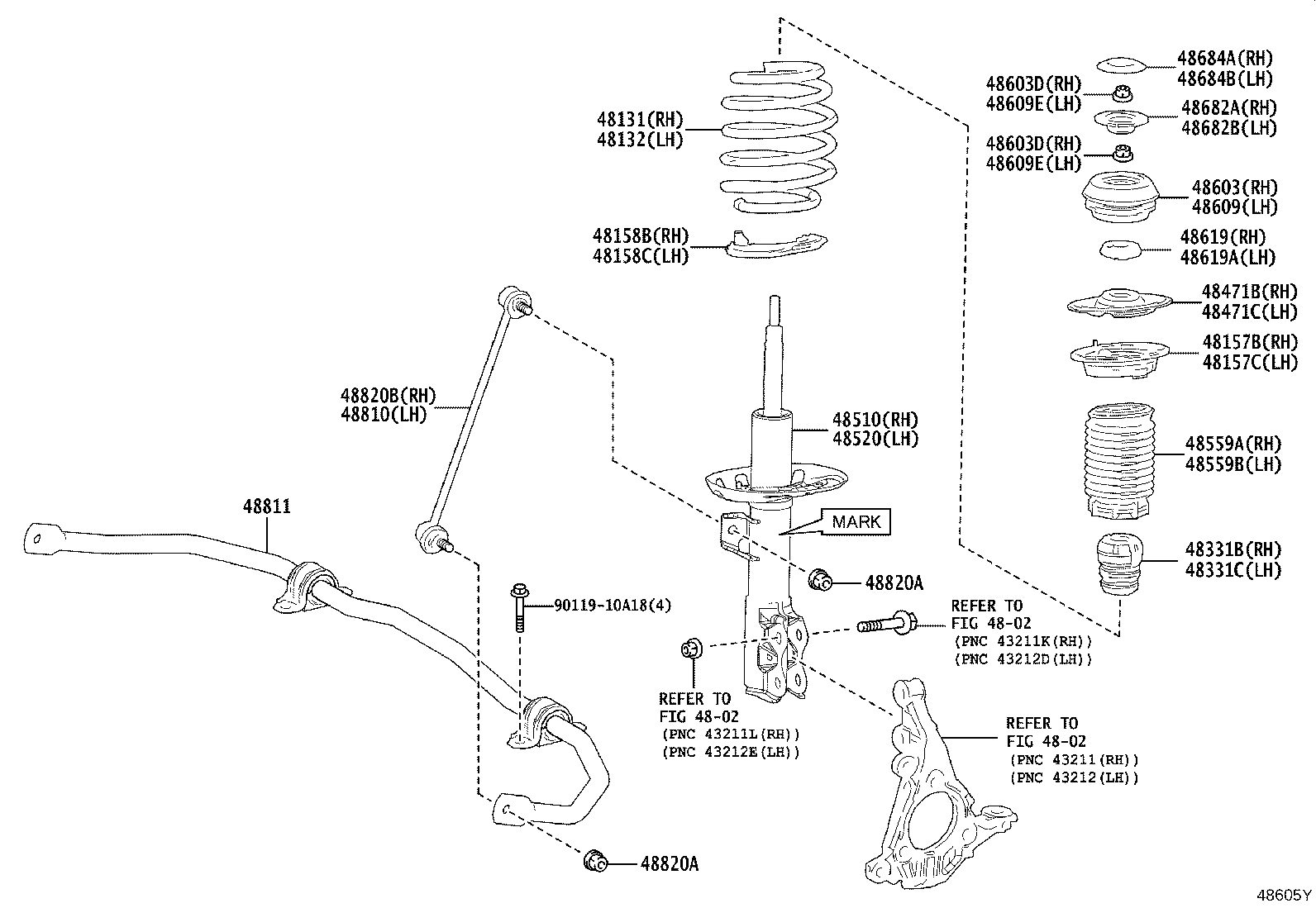 48131-K0030 SPRING, FRONT COIL, RH product image