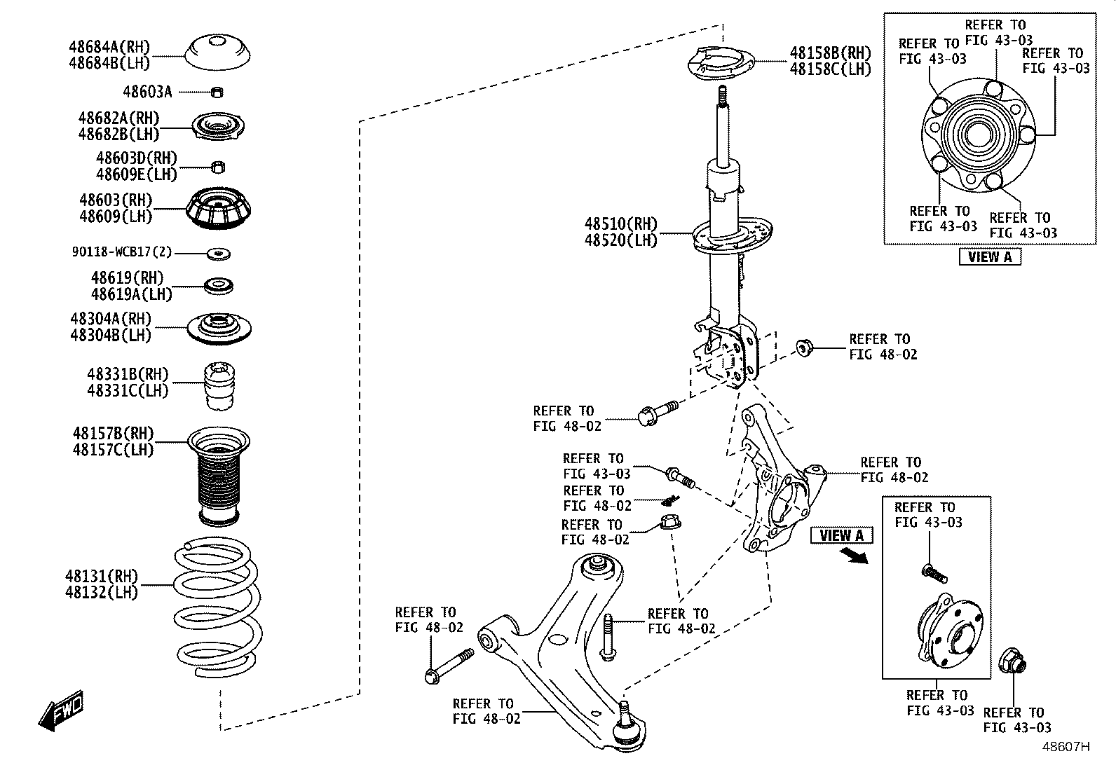 48131-WC031 SPRING, FRONT COIL, RH product image