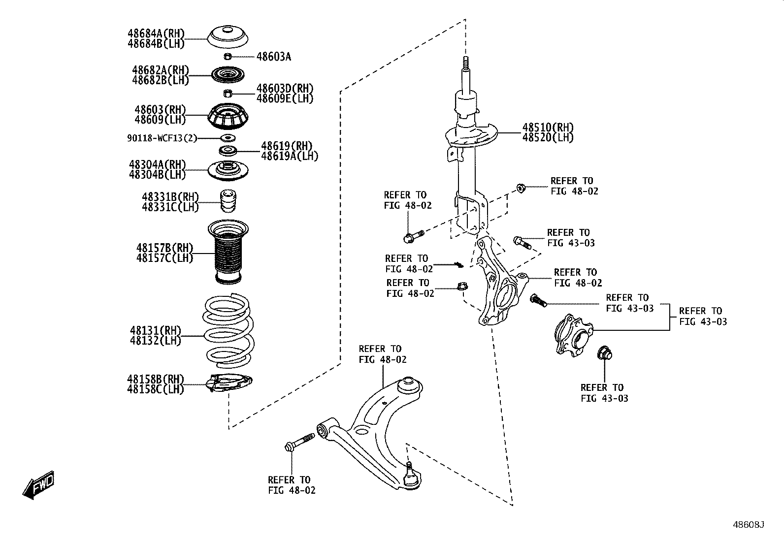 48131-WC028 SPRING, FRONT COIL, RH product image