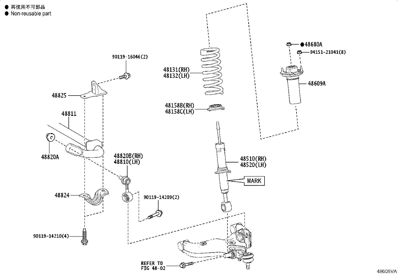 48131-0G160 SPRING, FRONT COIL, RH product image