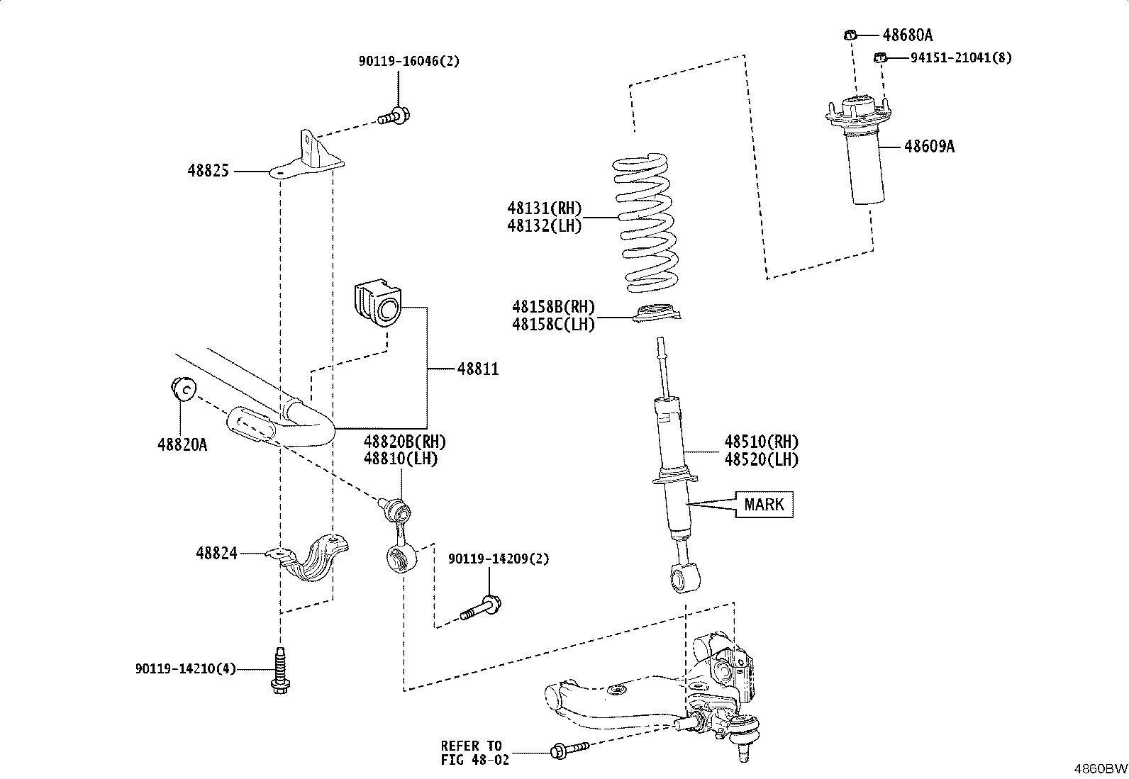 48131-35760 SPRING, FRONT COIL, RH product image
