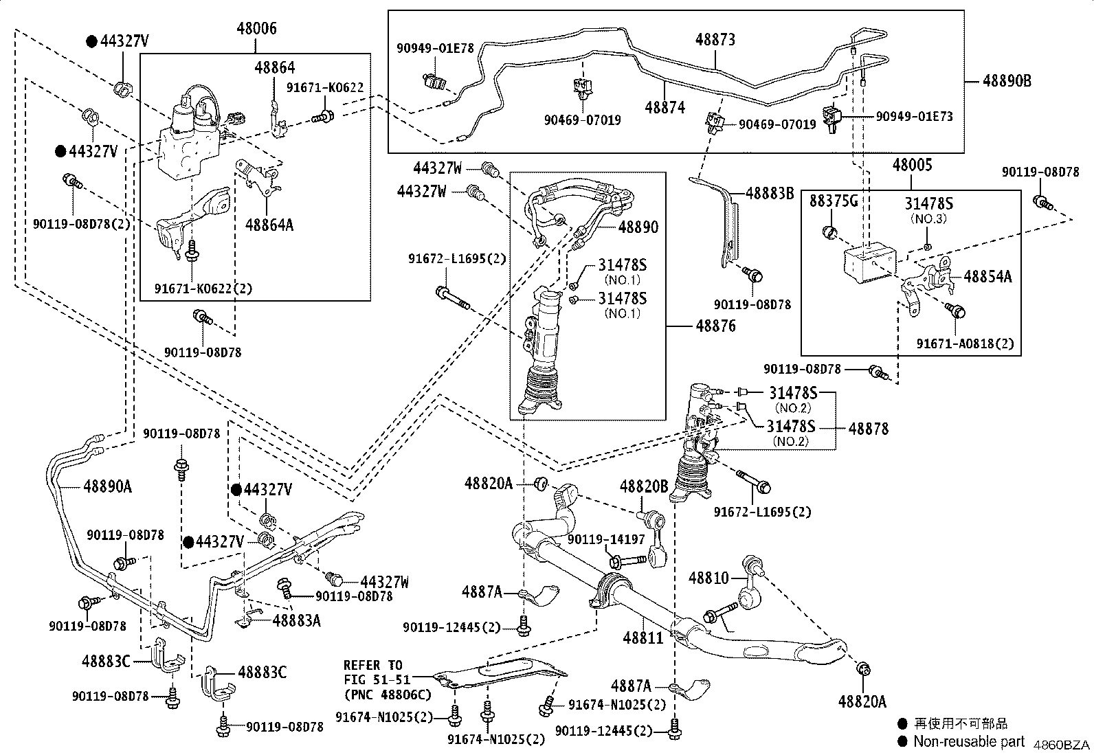 48131-60T51 SPRING, FRONT COIL, RH product image