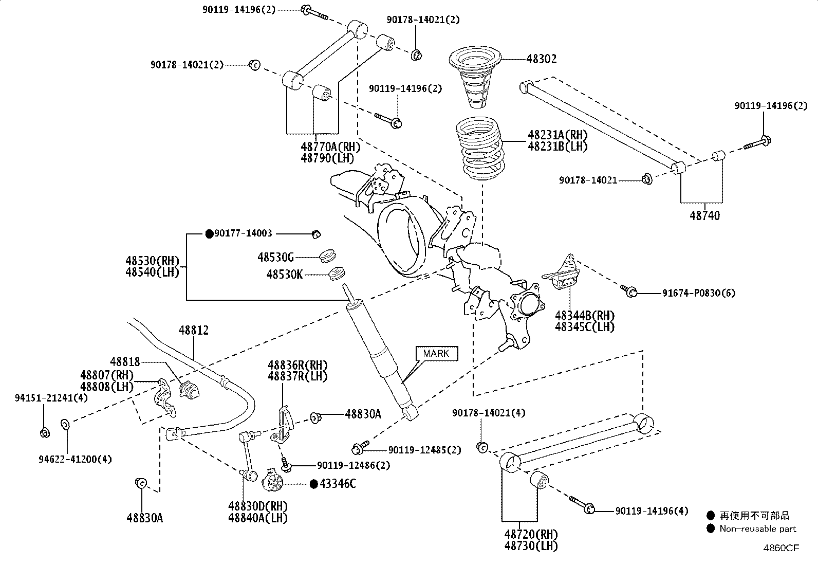 48231-60L30 SPRING, COIL, REAR RH product image