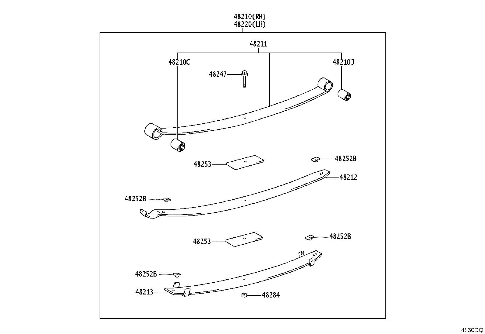 48210-36A30 SPRING ASSY, REAR RH product image