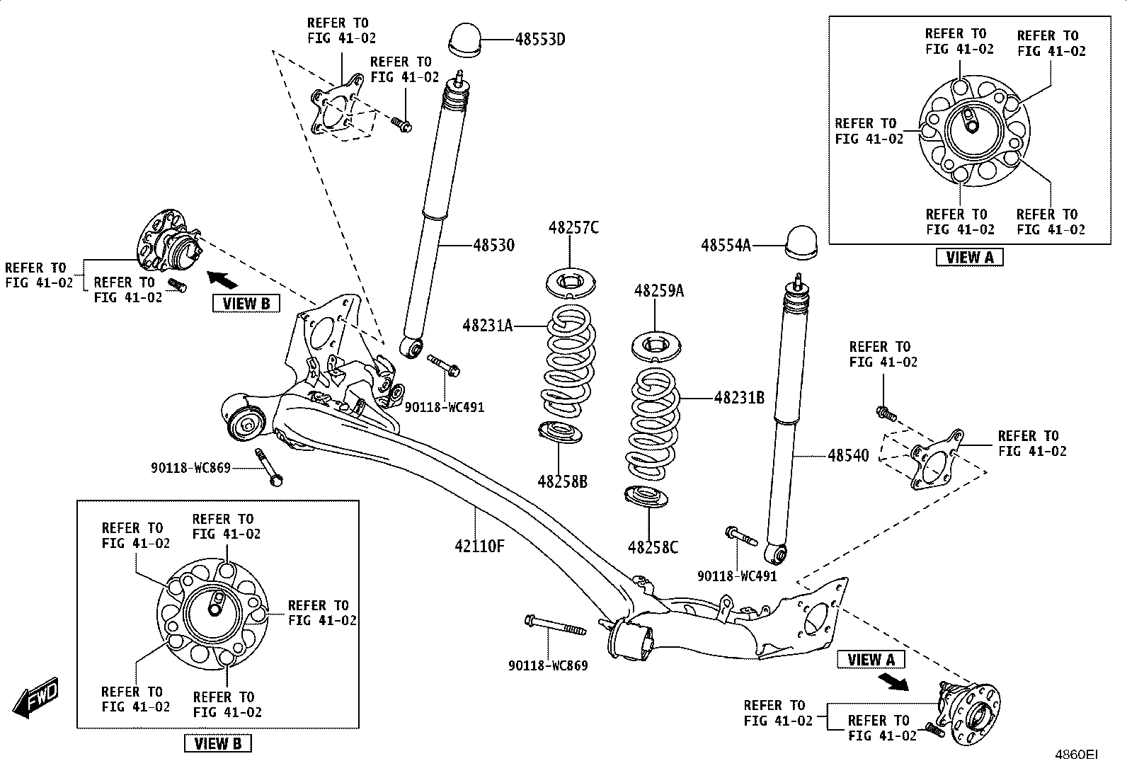 48231-WC026 SPRING, COIL, REAR RH product image