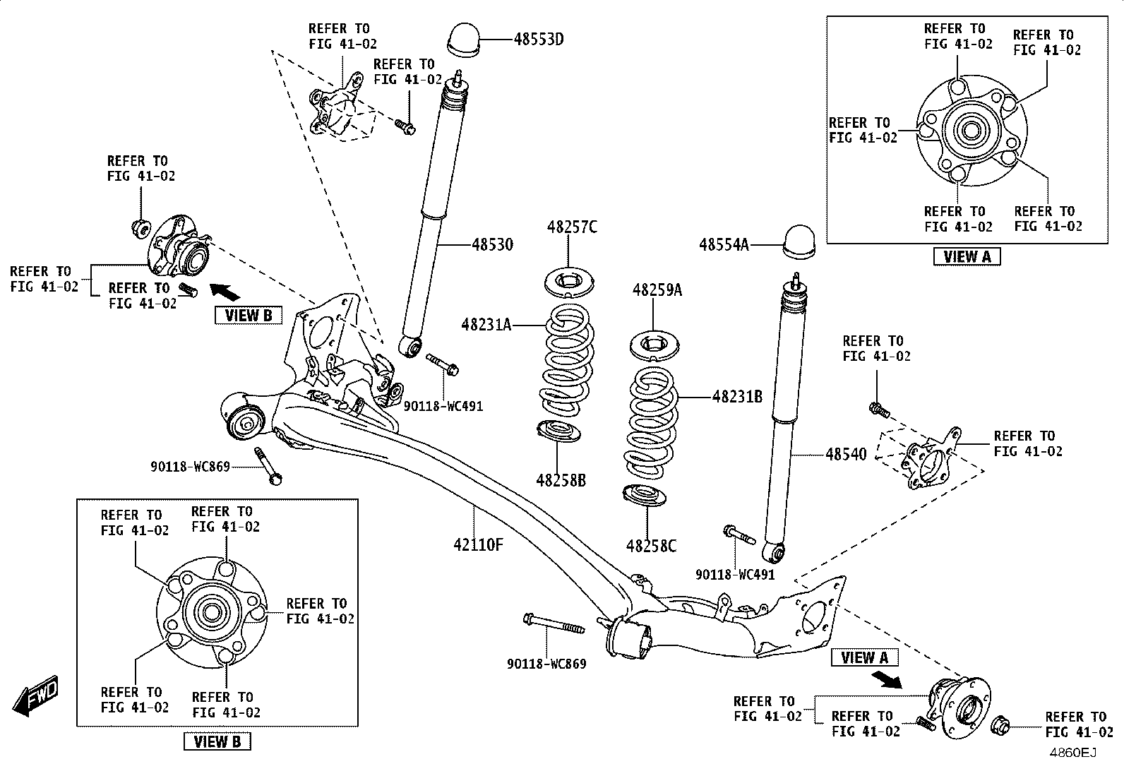 48231-WC026 SPRING, COIL, REAR RH product image