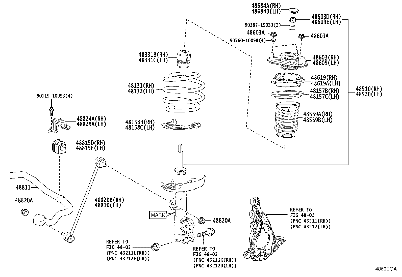 48131-16A60 SPRING, FRONT COIL, RH product image