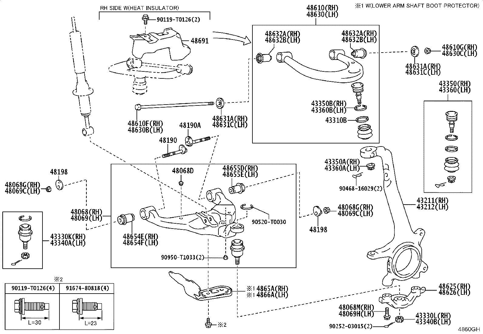 43212-KK020 KNUCKLE, STEERING, LH product image