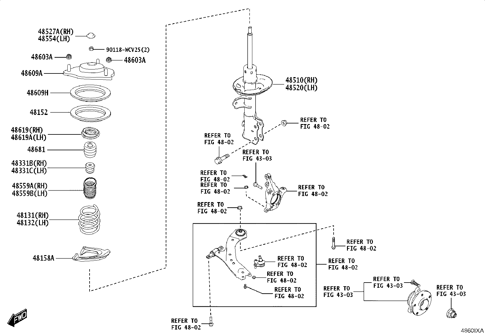 48131-WC030 SPRING, FRONT COIL, RH product image