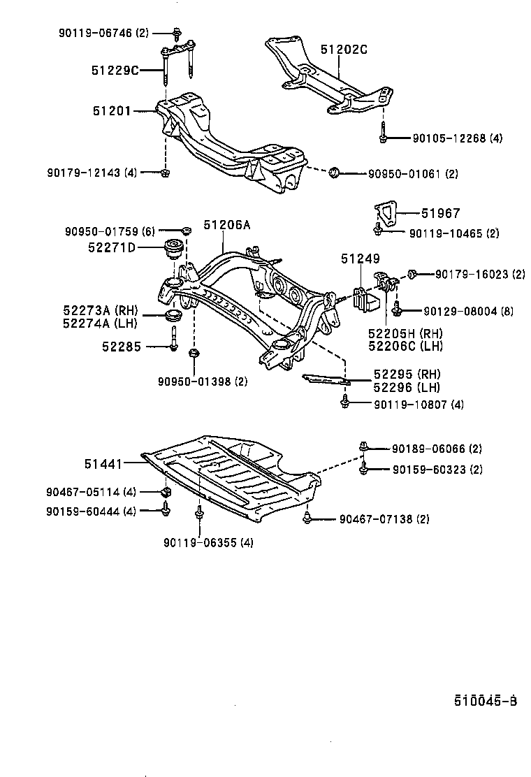 51441-22300 COVER, ENGINE UNDER, NO.1 product image