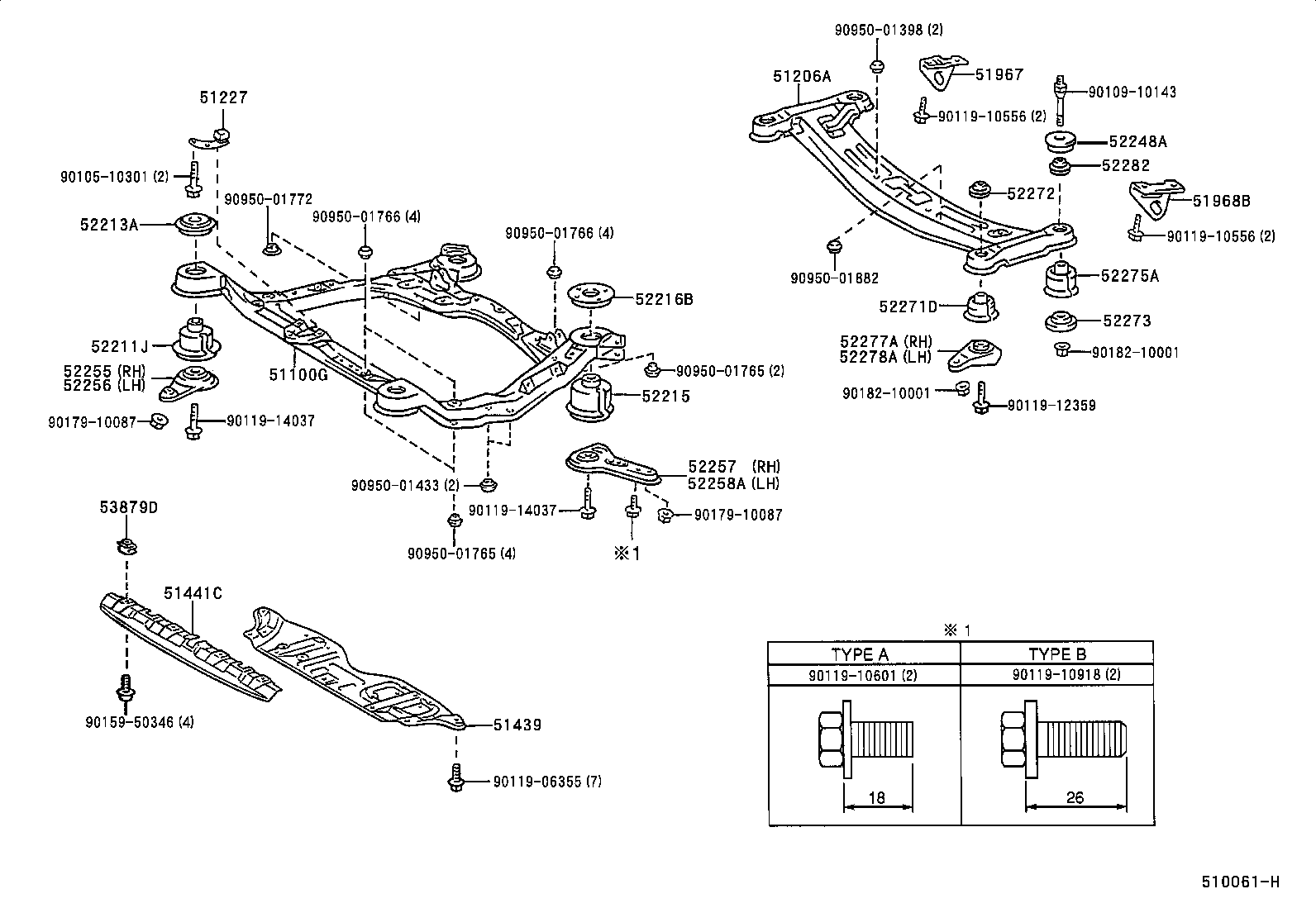 51100-33040 FRAME ASSY, FRONT product image