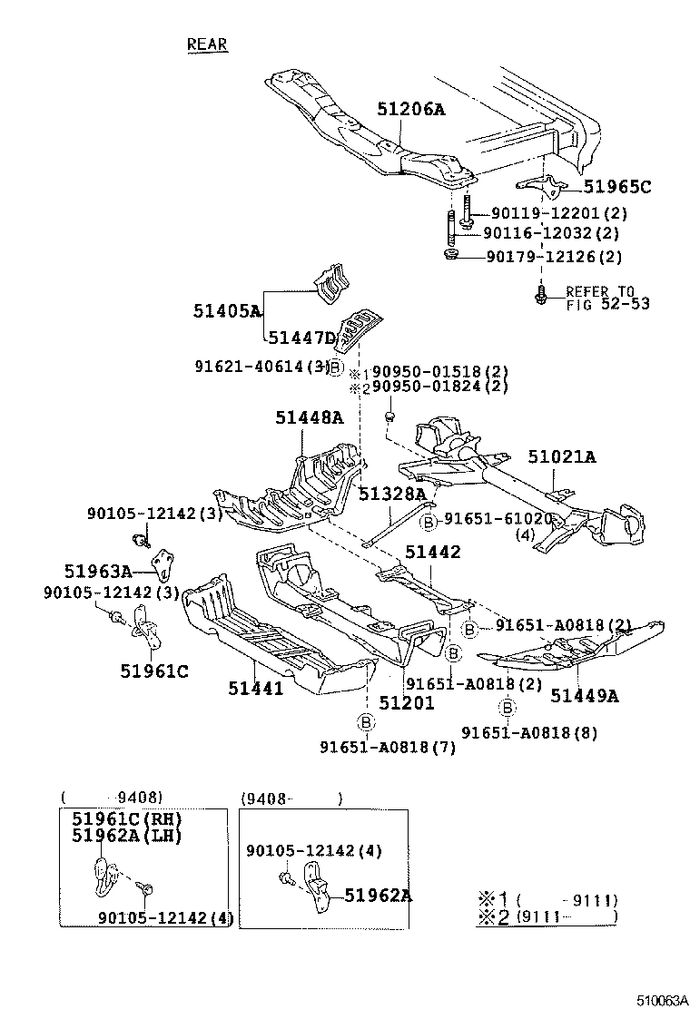51201-28100 CROSSMEMBER SUB-ASSY, FRONT SUSPENSION product image
