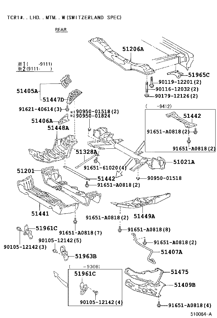 51201-95D05 CROSSMEMBER SUB-ASSY, FRONT SUSPENSION product image