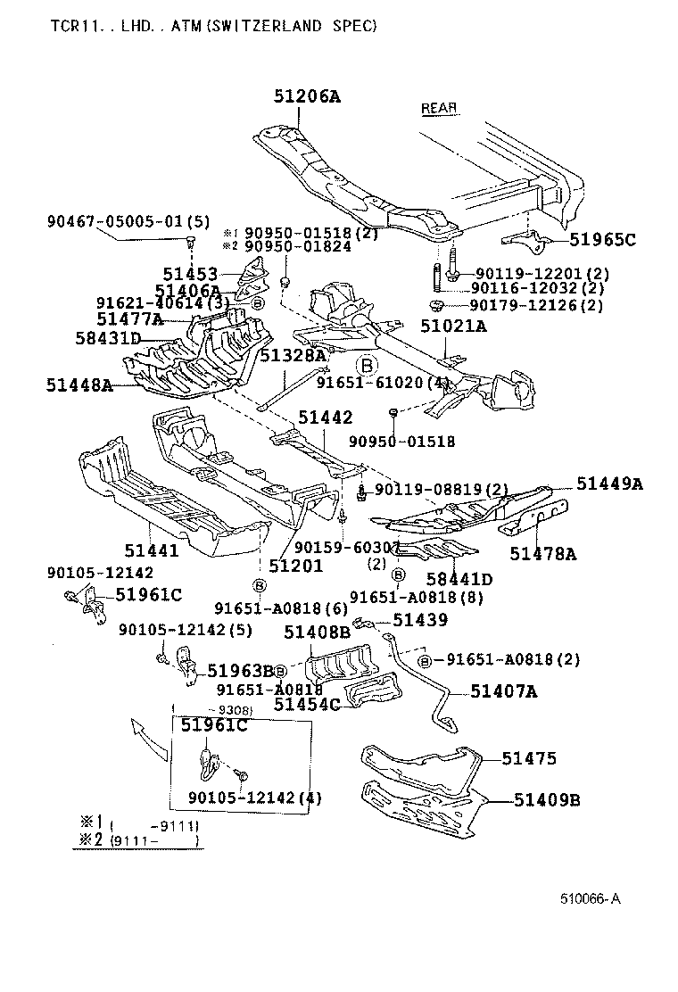 51201-95D05 CROSSMEMBER SUB-ASSY, FRONT SUSPENSION product image