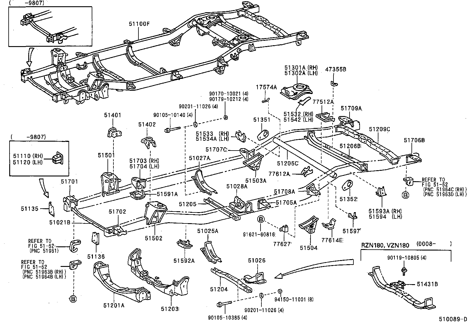51001-3G240 FRAME SUB-ASSY product image