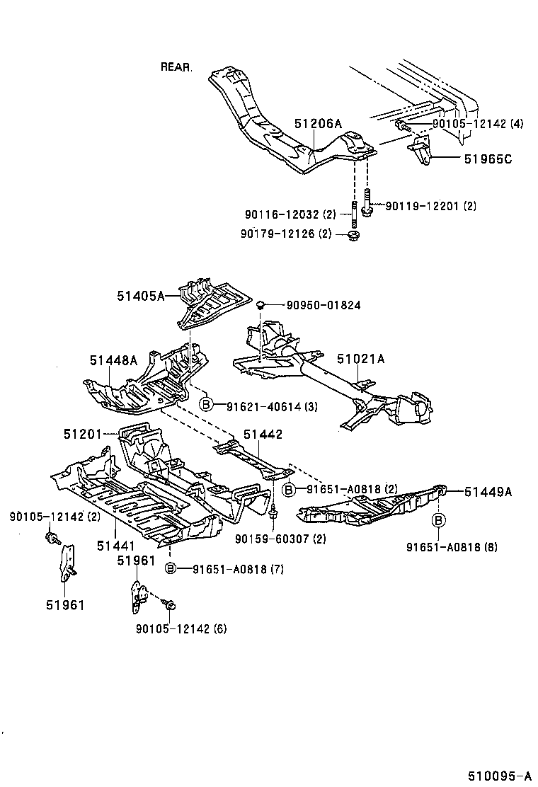 51410-28020 COVER, ENGINE UNDER, NO.1 product image