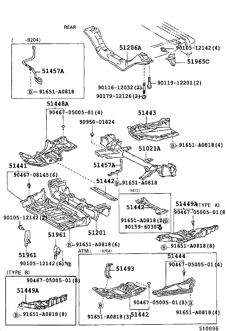 51410-28020 COVER, ENGINE UNDER, NO.1 product image