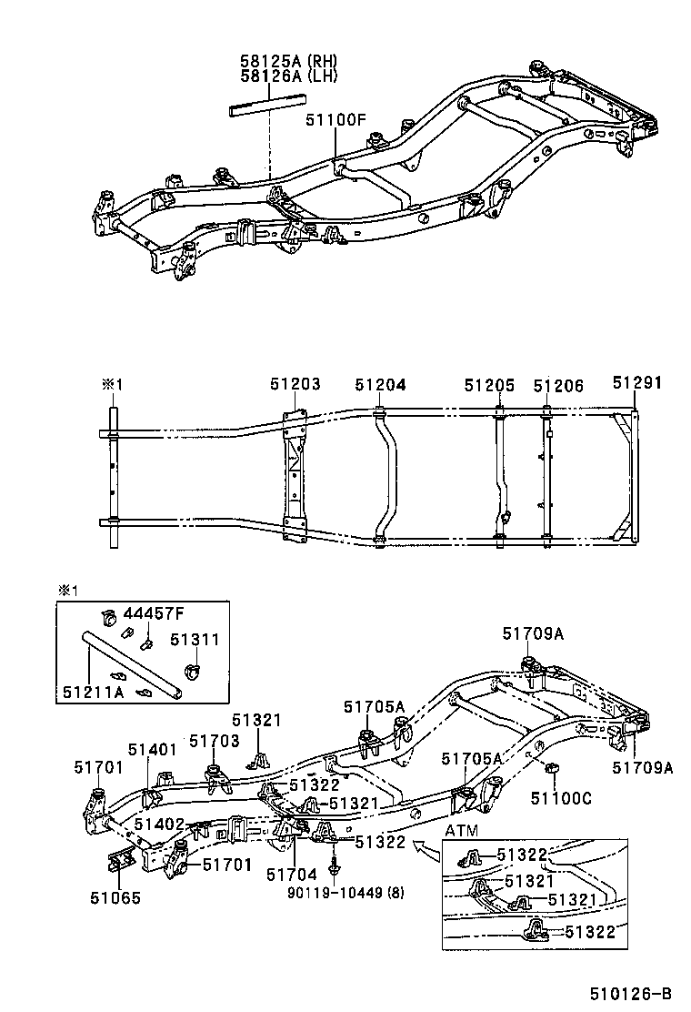 51002-60740 FRAME SUB-ASSY product image