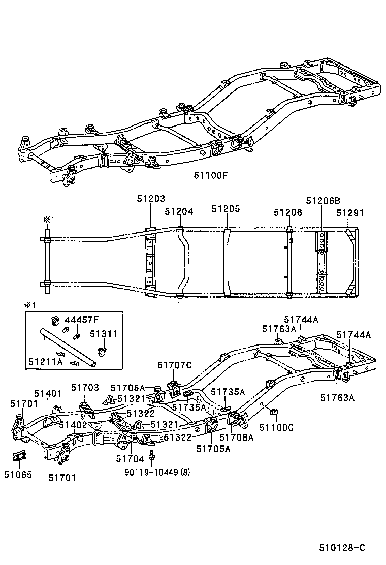 51002-60740 FRAME SUB-ASSY product image