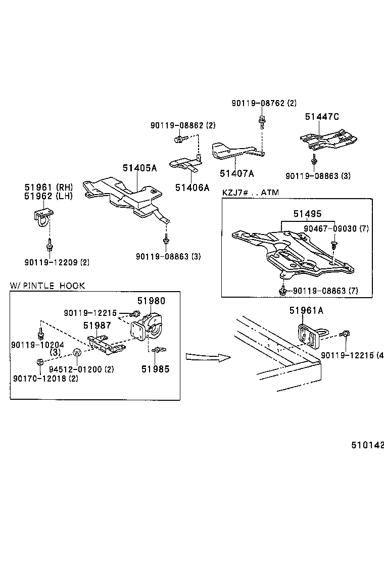 51442-60100 COVER, ENGINE UNDER, NO.2 product image
