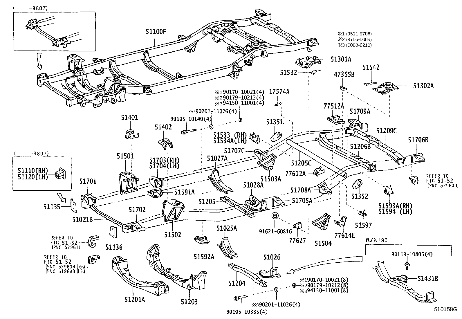 51001-3G200 FRAME SUB-ASSY product image