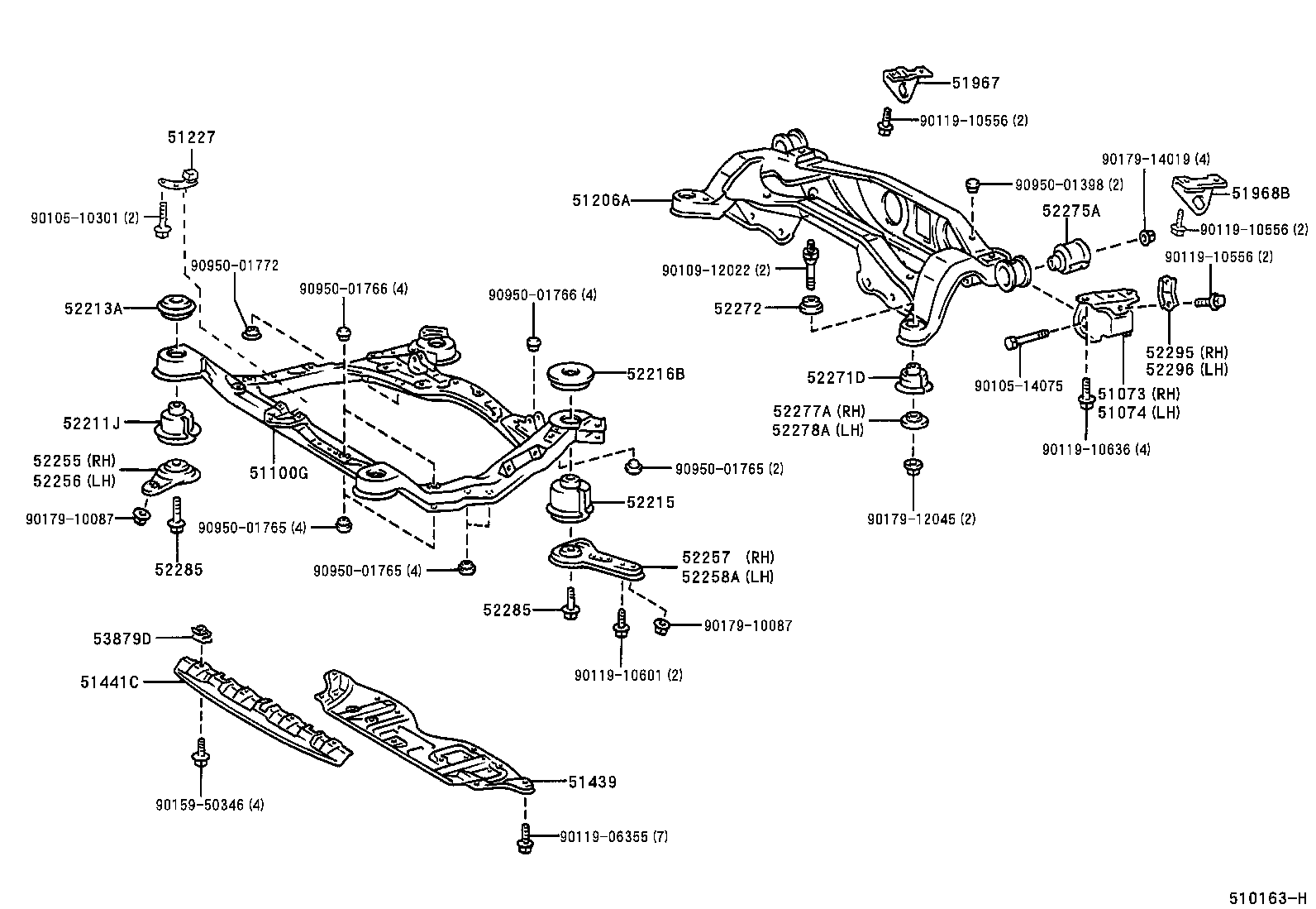 51100-33040 FRAME ASSY, FRONT product image