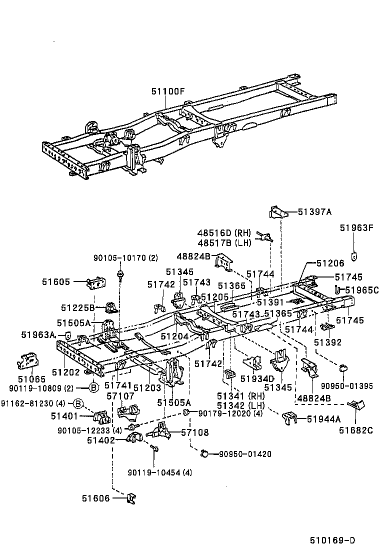 51002-25861 FRAME SUB-ASSY product image