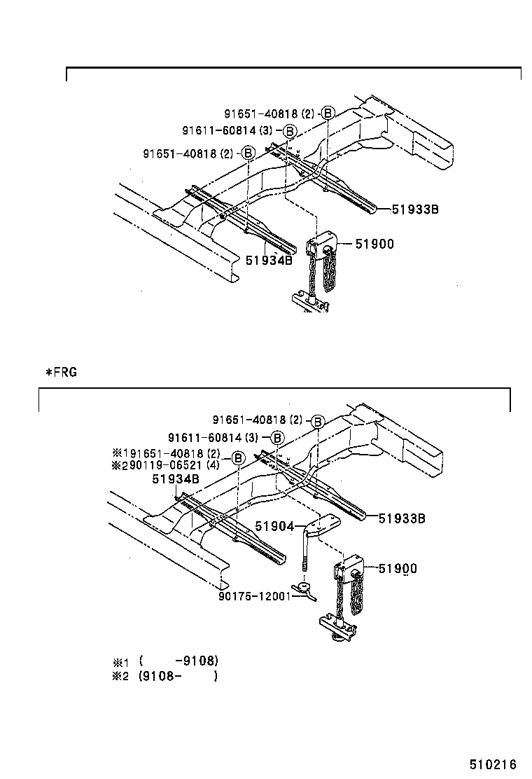 51904-35100 BRACKET SUB-ASSY, SPEARE WHEEL CARRIER product image