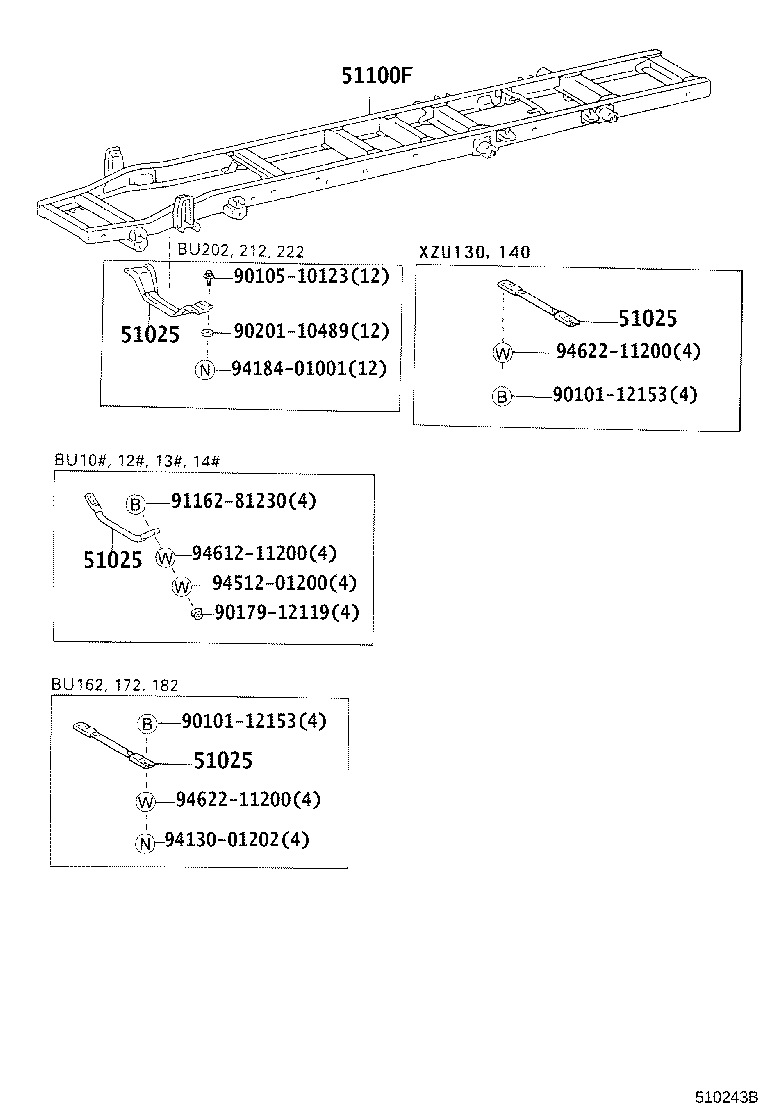 51244-37020 MEMBER SUB-ASSY, ENGINE FRONT MOUNTING product image