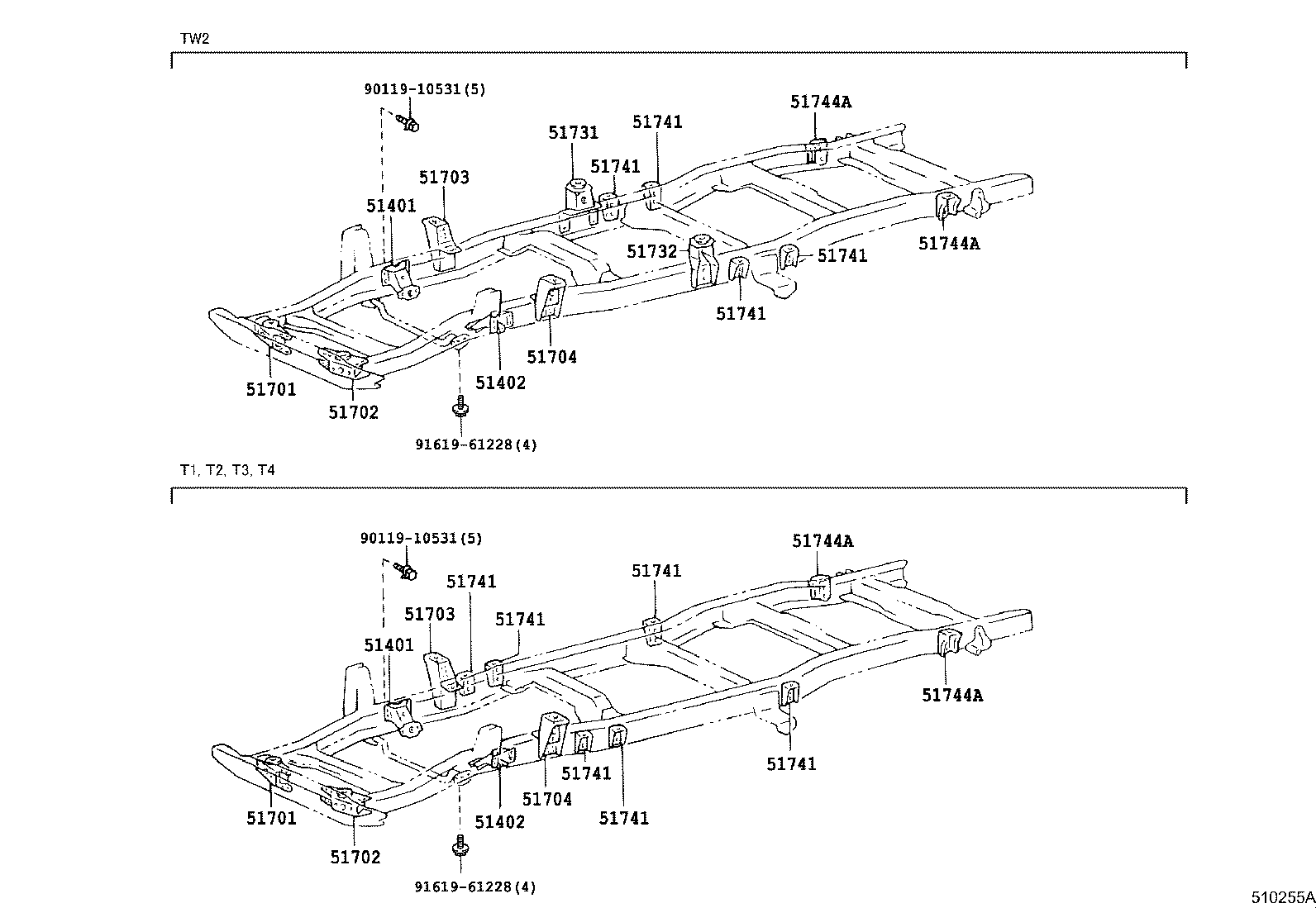 51401-25160 BRACKET SUB-ASSY, ENGINE FRONT MOUNTING, RH product image