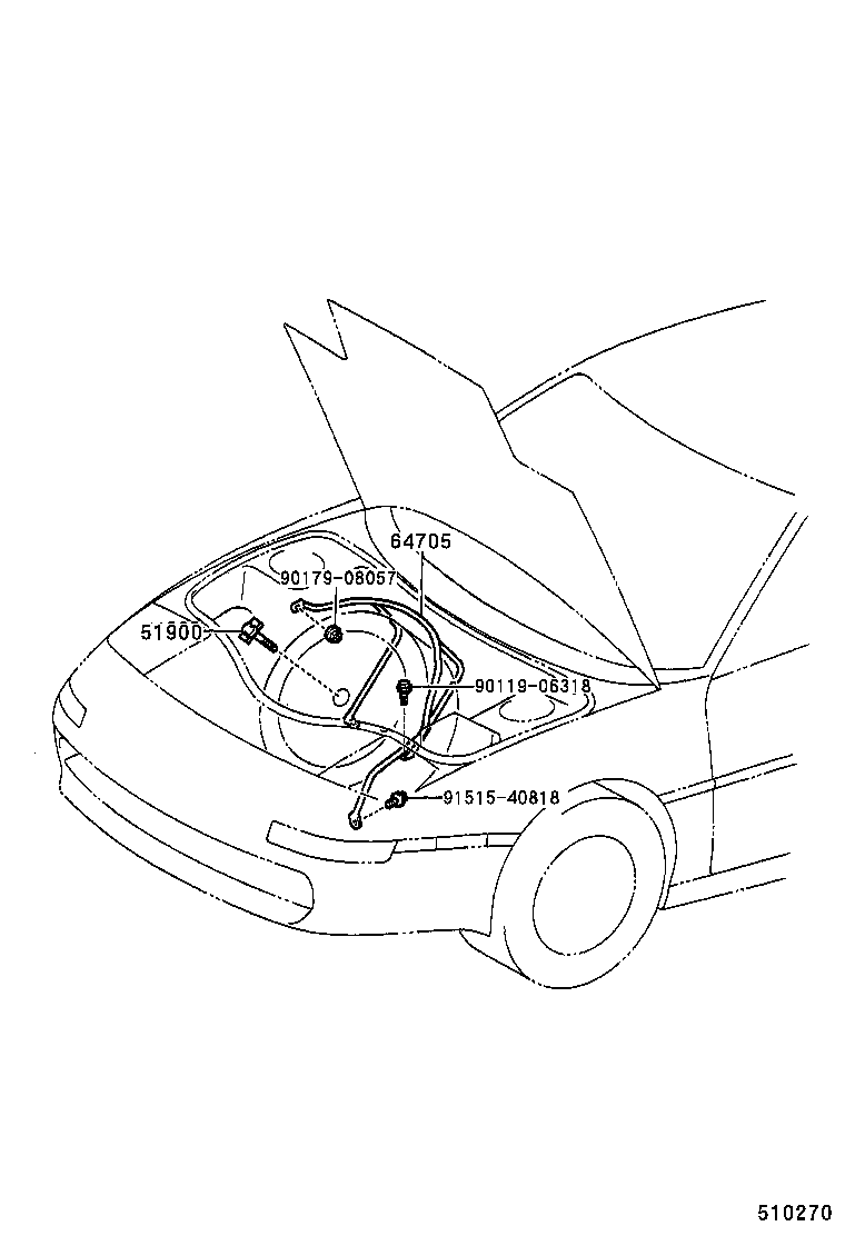 51900-17030 CARRIER ASSY, SPARE WHEEL product image