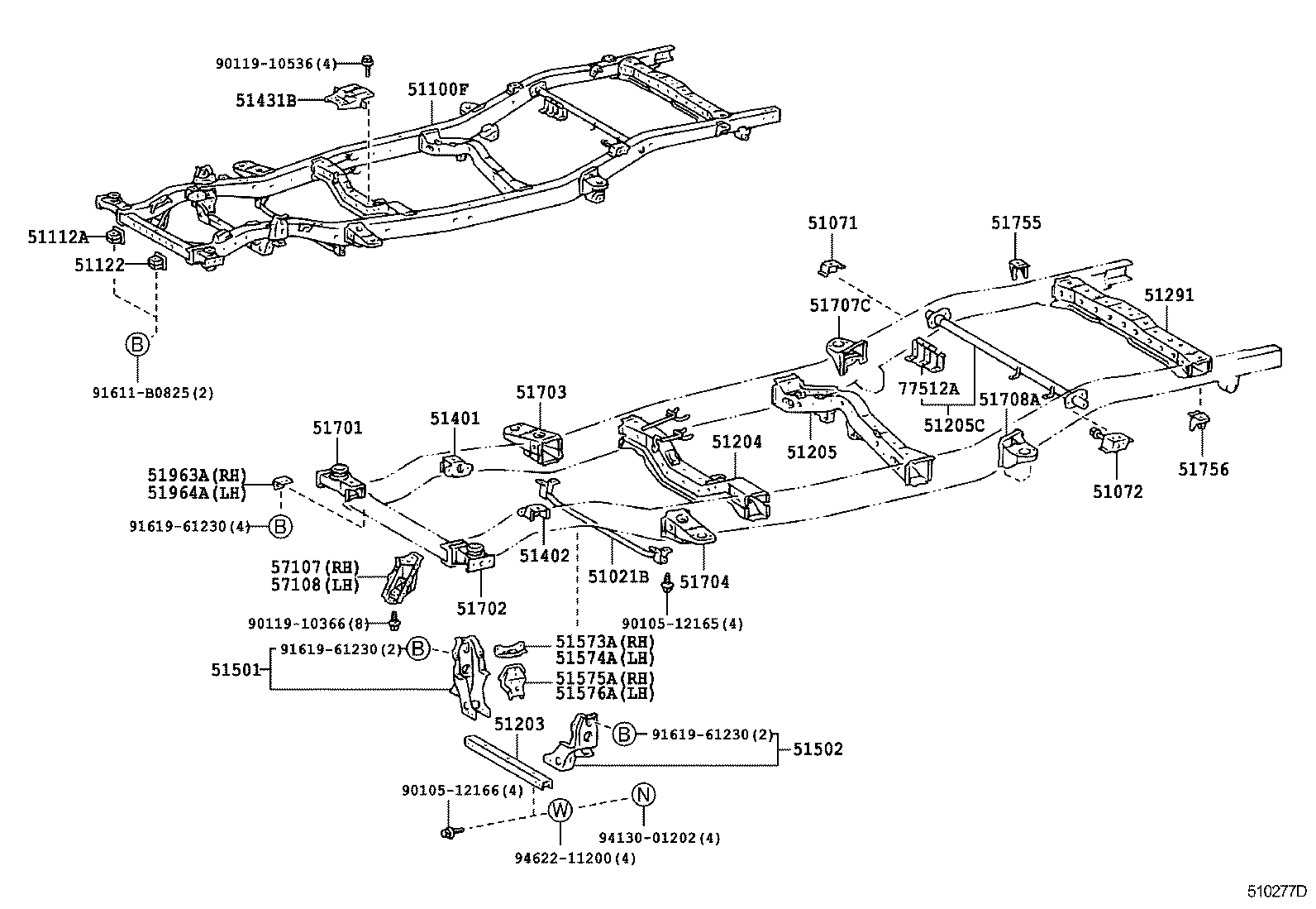 51001-3G010 FRAME SUB-ASSY product image