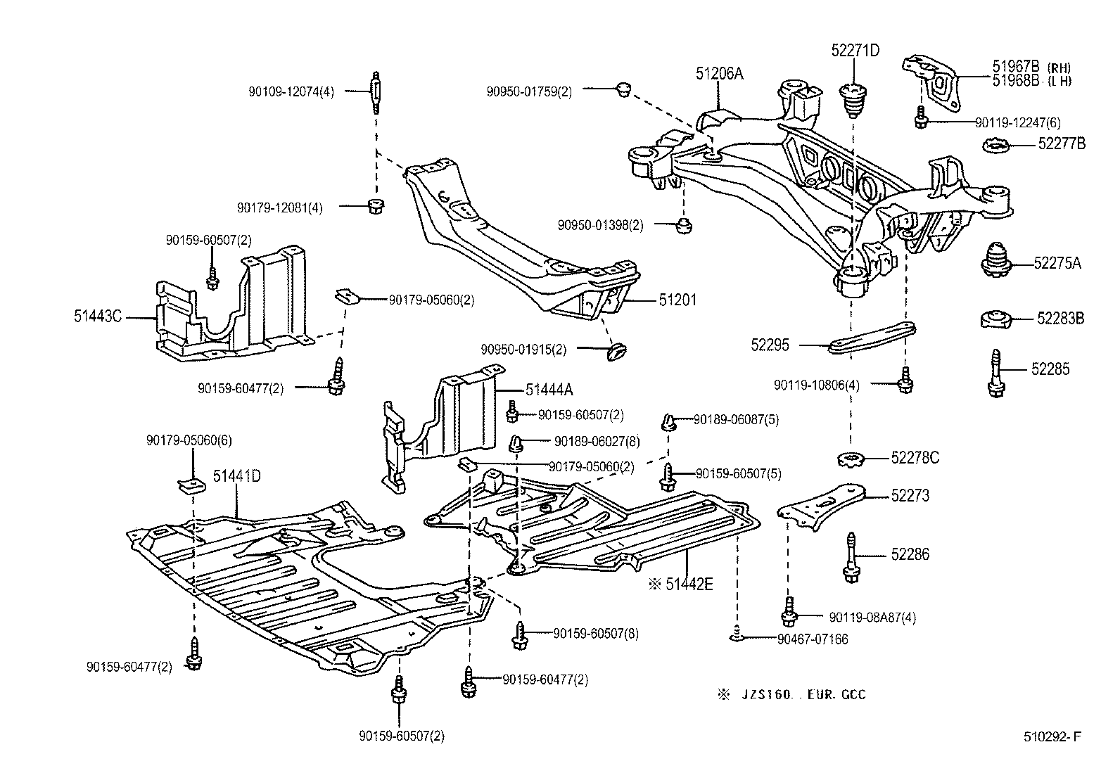 51968-30050 HOOK, TRANSPORT, REAR LH product image