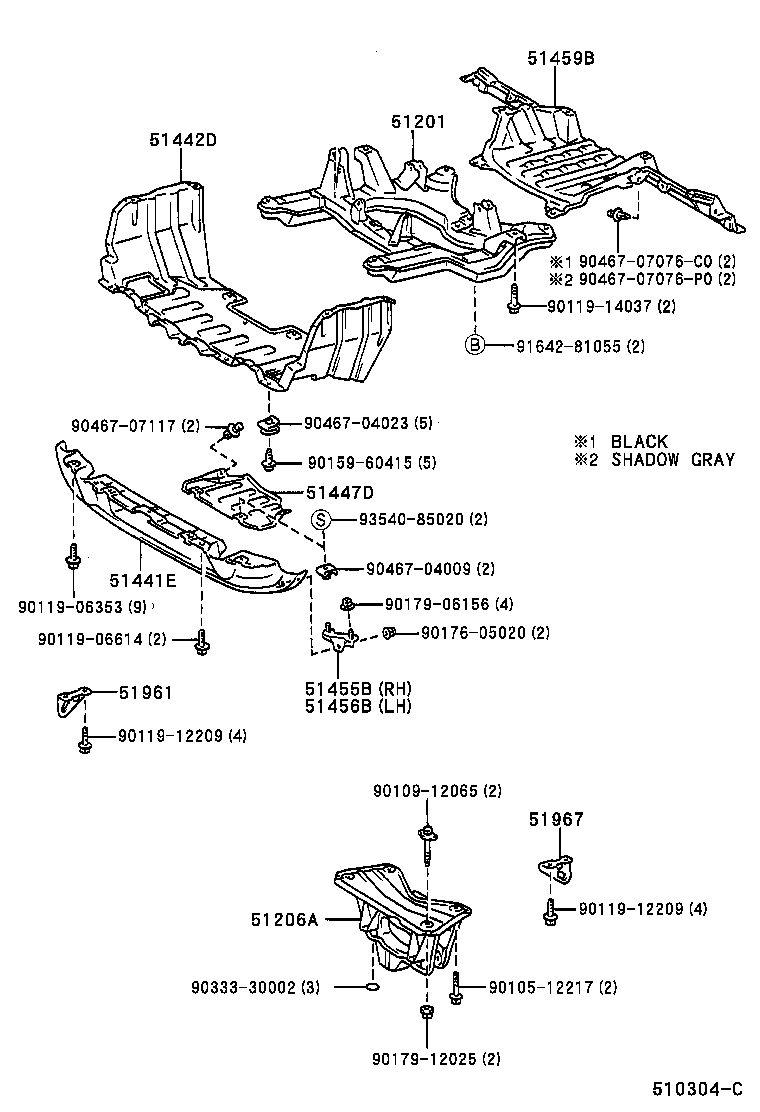 51201-42030 CROSSMEMBER SUB-ASSY, FRONT SUSPENSION product image