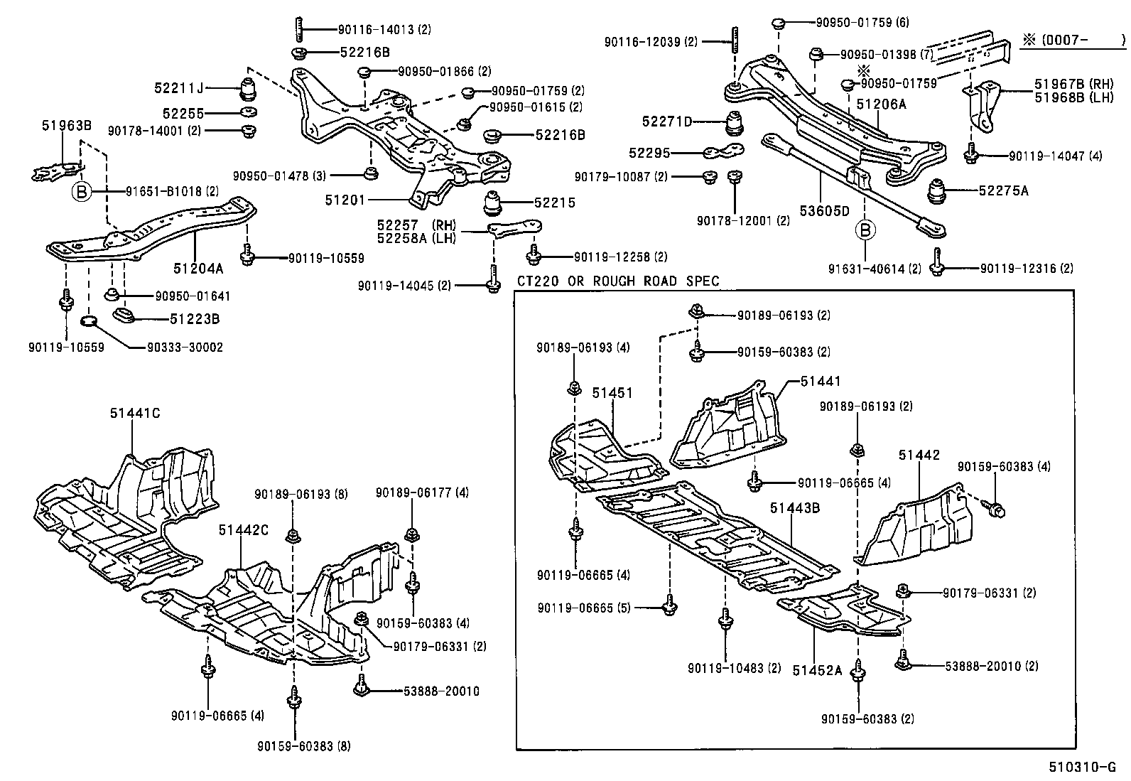 51443-20110 COVER, ENGINE UNDER, NO.3 product image