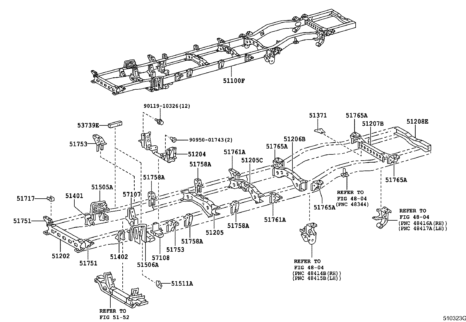 51421-36210 BRACKET SUB-ASSY, ENGINE FRONT MOUNTING, RH product image