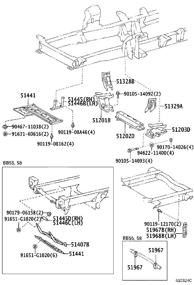 51405-36070 COVER, ENGINE UNDER, NO.1 product image