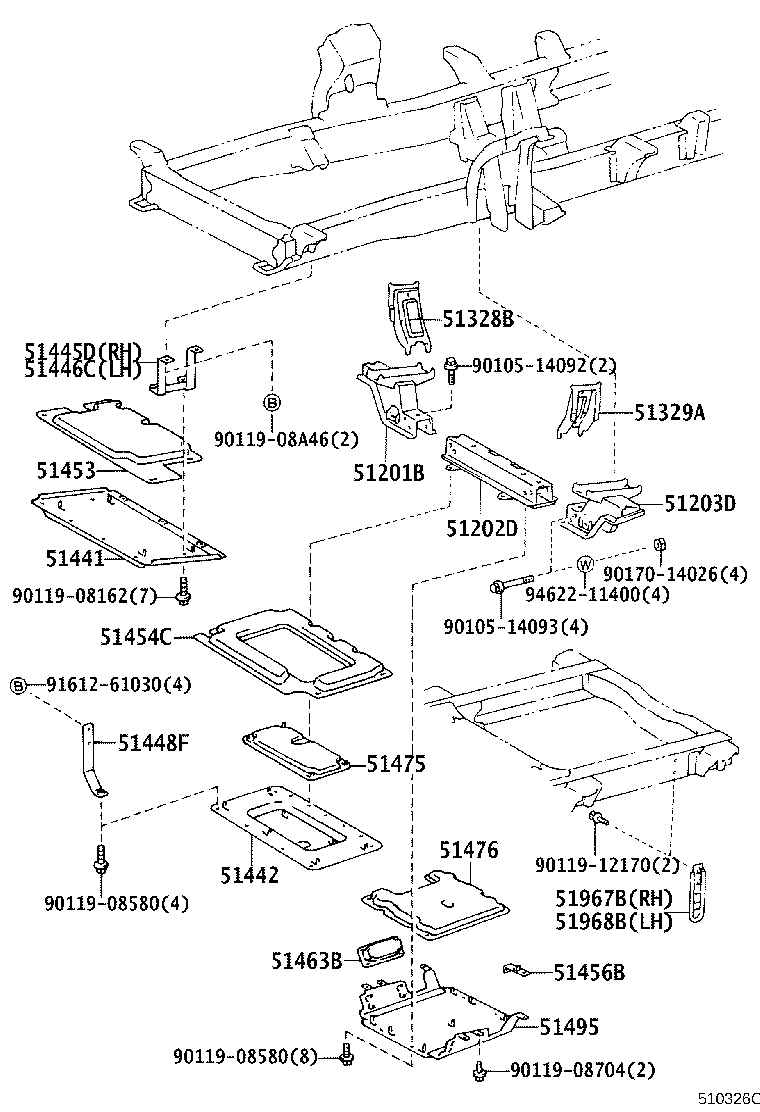 51441-36282 COVER, ENGINE UNDER, NO.1 product image