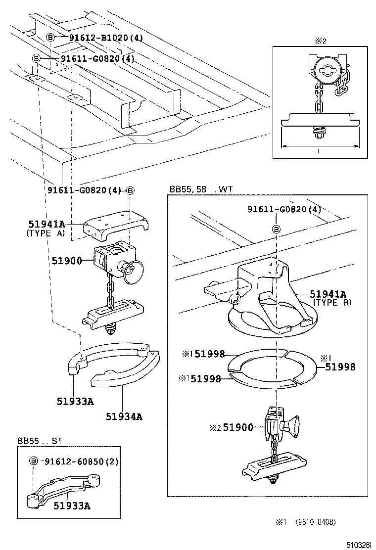 51903-36080 STOPPER, SPARE WHEEL, NO.1 product image