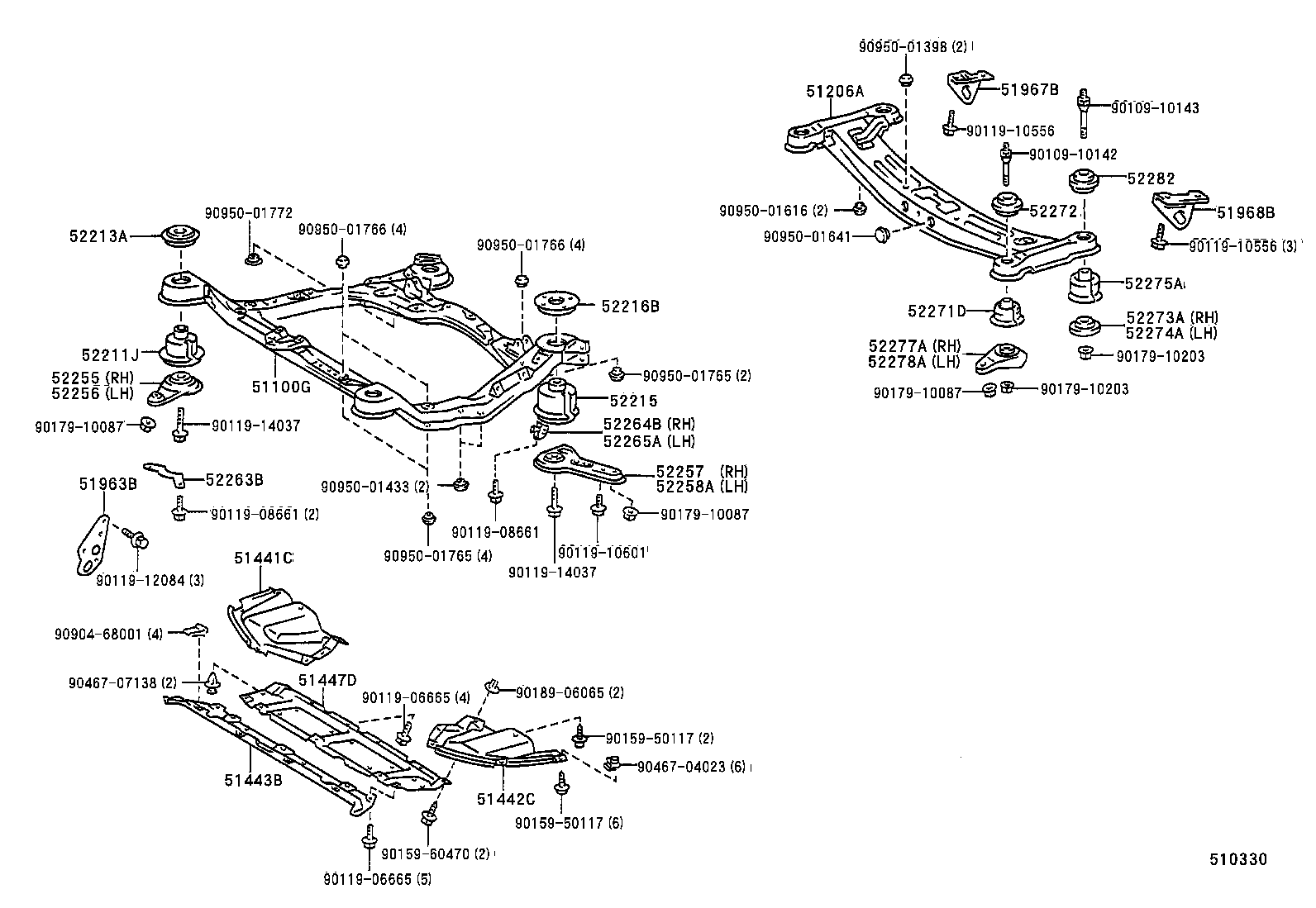 51441-06010 COVER, ENGINE UNDER, RH product image