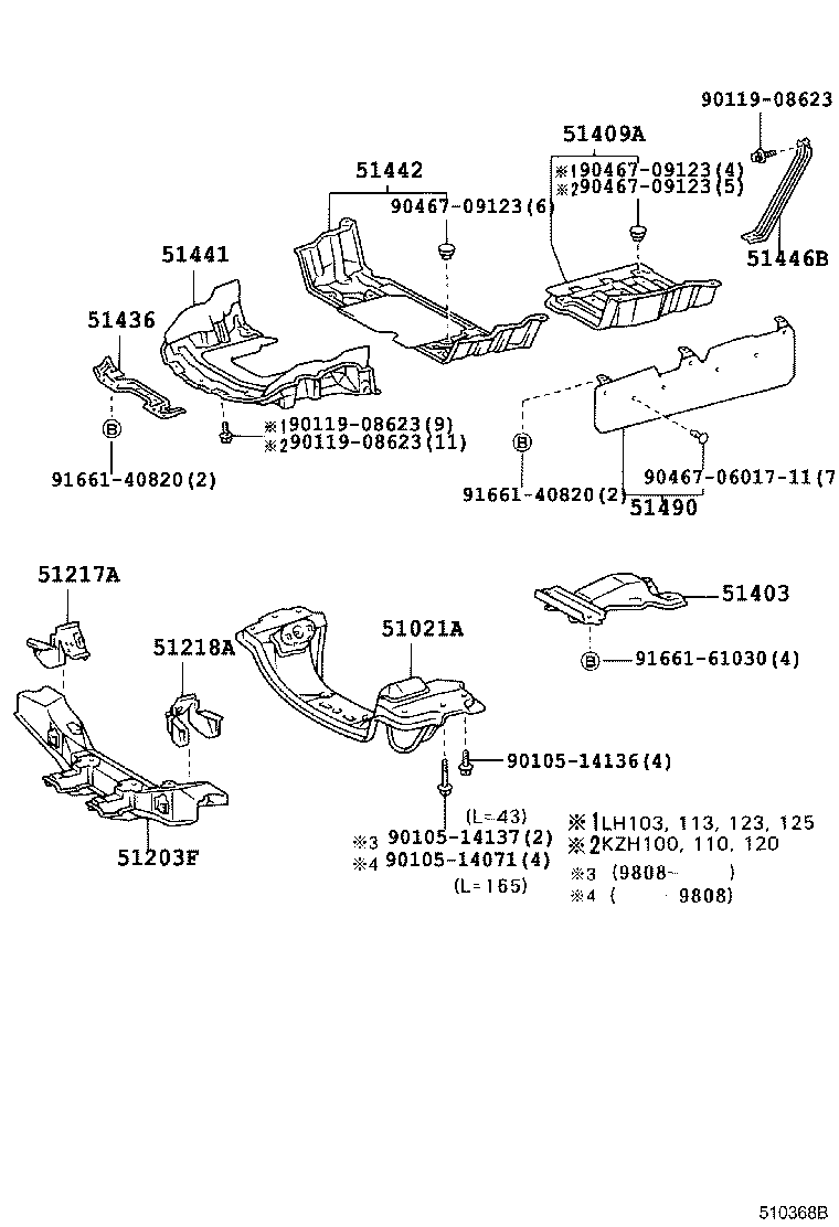 51403-26020 BRACKET SUB-ASSY, ENGINE REAR MOUNTING product image