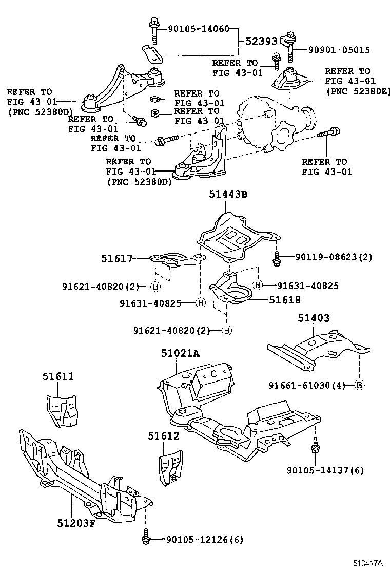 51406-26030 COVER, ENGINE UNDER, NO.2 product image