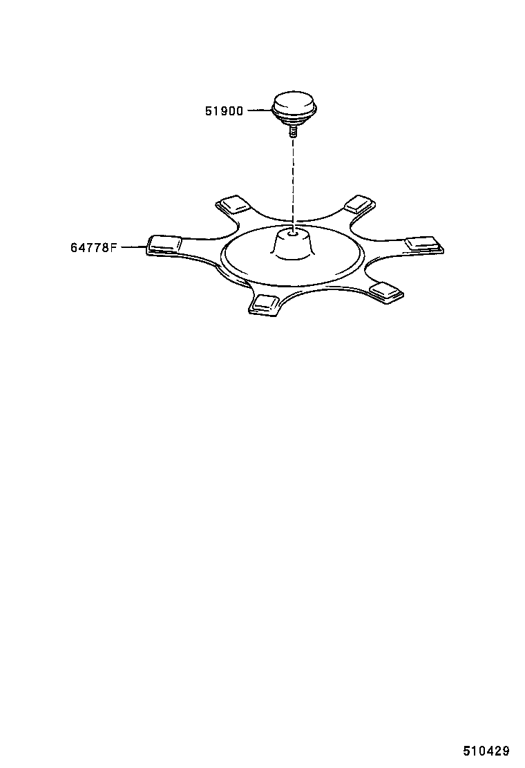 64778-53010 PROTECTOR, SPARE WHEEL product image