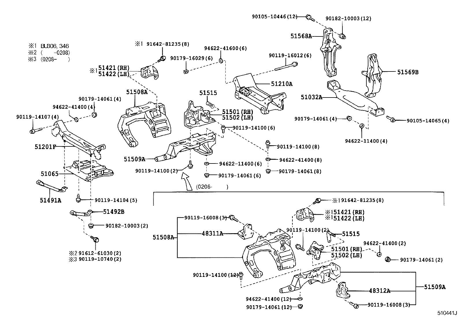 48416-37060 BRACKET, SPRING, NO.4 RH product image