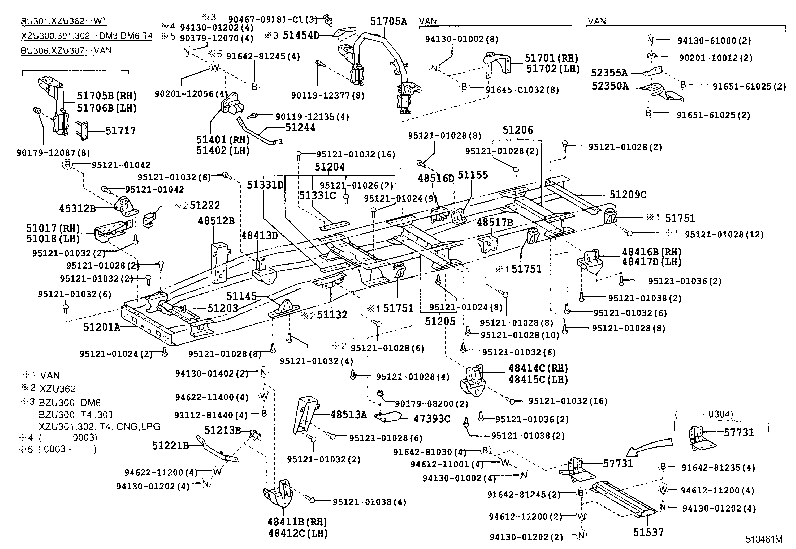 48416-37060 BRACKET, SPRING, NO.4 RH product image